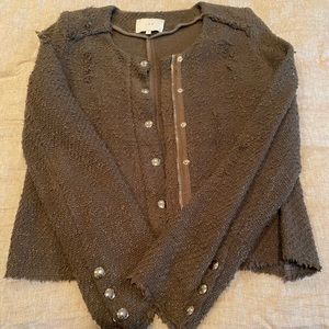 IRO olive green blazer size 2